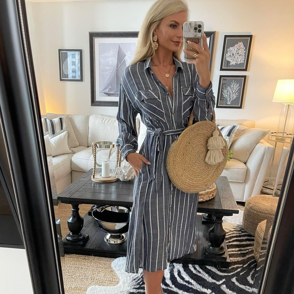 Button down shirt dress